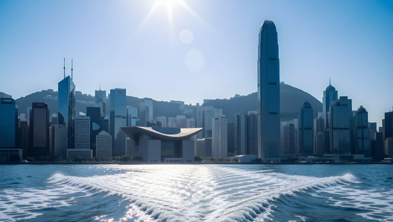 香港維多利亞港天際線